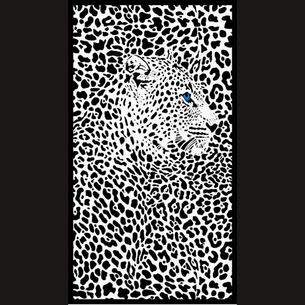 LEO BEACH TOWEL 70 x 150 cm ultraleicht deSIGN Animal Print &quot;Tiger&quot;