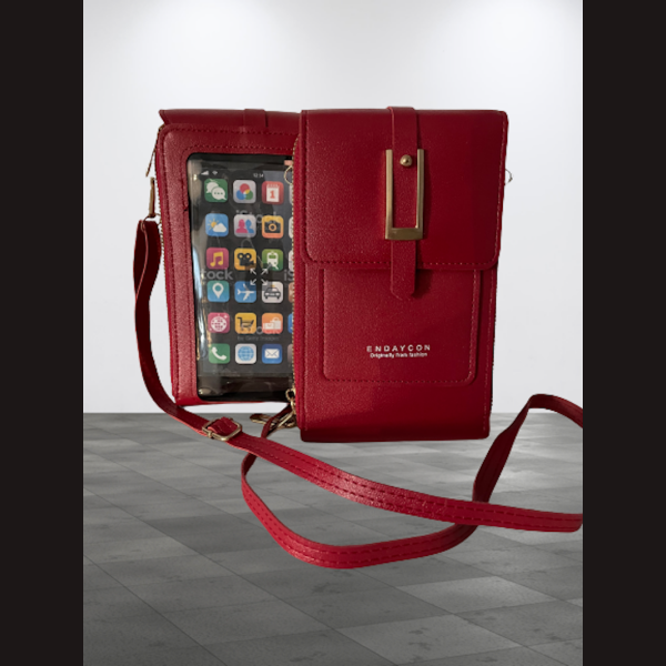 HANDY-BAG Rot mit integriertem TOUCHSCREEN 4 Farben lieferbar