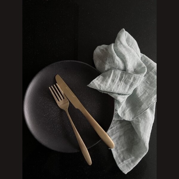 TableART - cooles STOFF Servietten 4er Set 100 % Cottont in edlem &quot;MINT deSIGN&quot; 47x47 cm