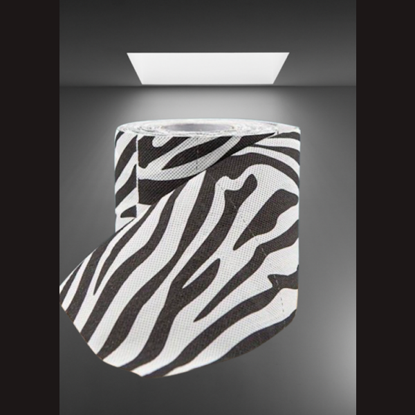 ZEBRA deSIGN WC-Papier &amp; Glamour SCHWARZE Handtuchrolle XL - 3er Luxury Set