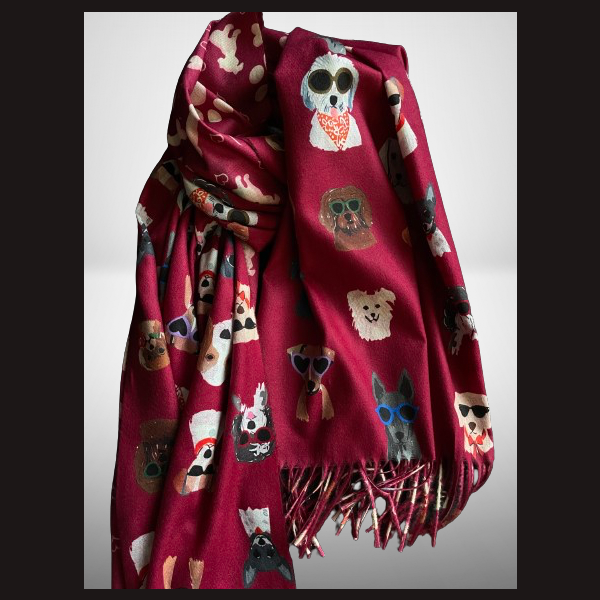 VINTAGE STYLE! im &quot;DOG&quot;  deSIGN in markantem BORDEAU 70 x 180 cm