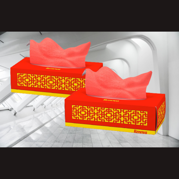 RED Collection deSIGNER WC Papier &amp; 2 Packg. Zupfbox Taschen--/Kosmetikt&uuml;cher